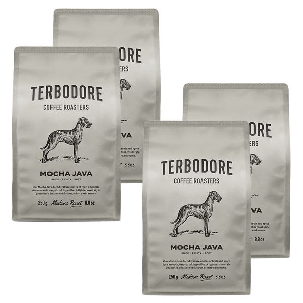 Terbodore Mocha Java Coffee Beans Bundle - 4 x 250g