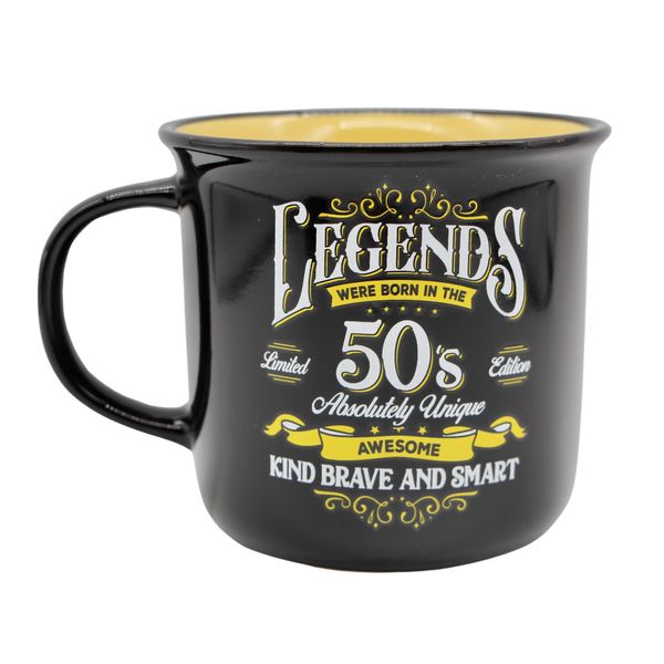 Legends Mug - Decade: 1950's - Yellow