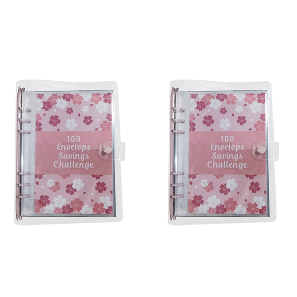 100 Envelope Challenge Savings Binder For Budget Planning Red