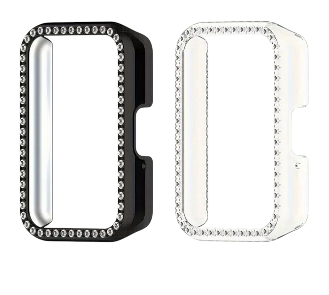 Black,Clear(No Glass ) Watch Screen Protector Compatible with Samsung Fit 3