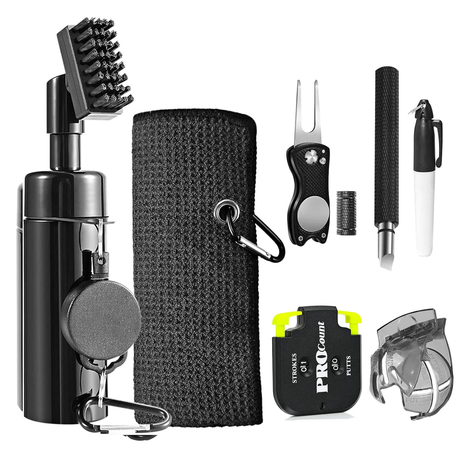 Golf Club Cleaner Kit with Golf Groove Sharpener Tool Golf Accessories Kit Image