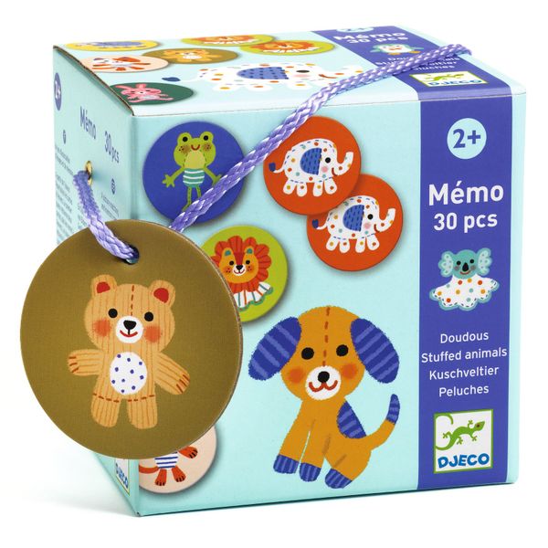 Djeco Toiddler Games - Memo Stuffed Animals