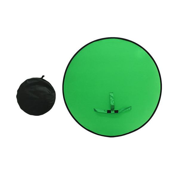 GajToys- 100 cm Round Chromakey Green Screen Background and Bag - Green