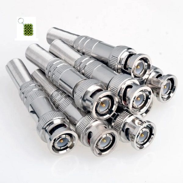100pcs Solderless BNC Connector + Key Holder
