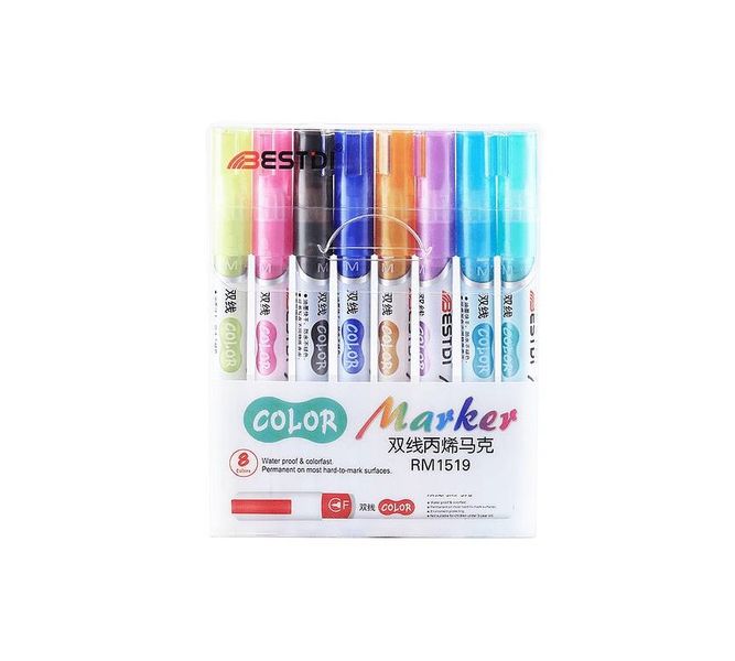 Set of 8 Colour Art Markers