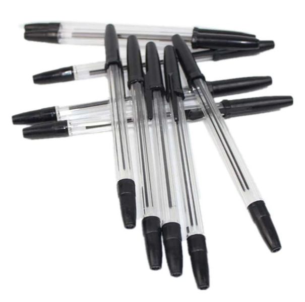 2 boxes x 50pcs Black ballpoint pens