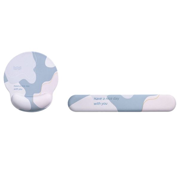 Keyboard Mouse Pad Set Memory Foam Keyboard Wrist Rest Support