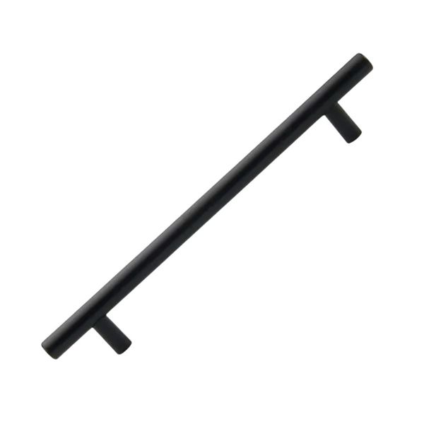 Pack of 6 x Hollow Stainless Steel Barrel Handle, Matt Black, 160mm