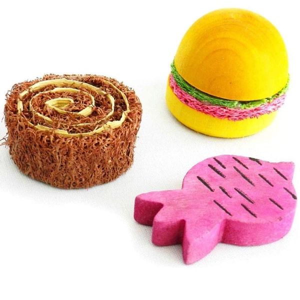 PAWISE - Play &amp; Chew Wood'n Loofah