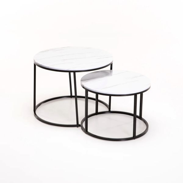 Argo Set of 2 Tables-White