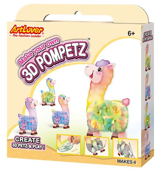Art Lover 3d Pompetz - Llama 4 Designs In 1 Mini Box