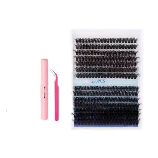 Eyelash Cluster Set 280pcs Eyelash Clusters, 8-16mm lash extension