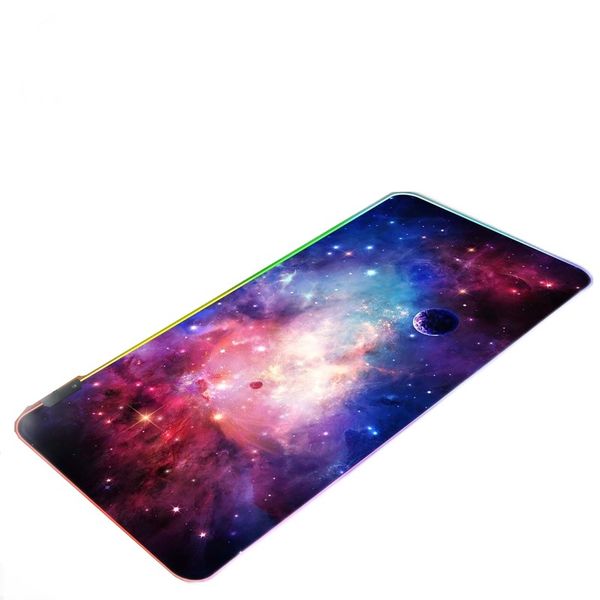 Gaming Mouse Pad Large LED RGB Illuminated - Galaxy