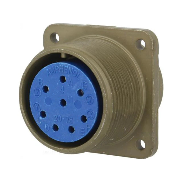XY3102A-20-7S MIL-5015 Square Flange Receptacle 8-Socket 13A