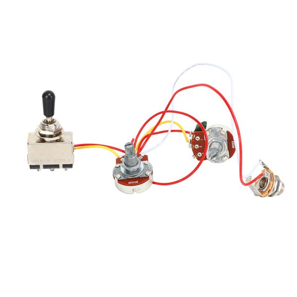 Prewired Pickup Harness (Black Knob)