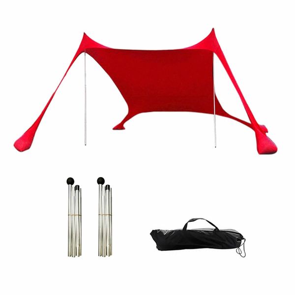 Shades Beach Tent Large, Beach Shade Windproof Design Sun Shelter UPF50+