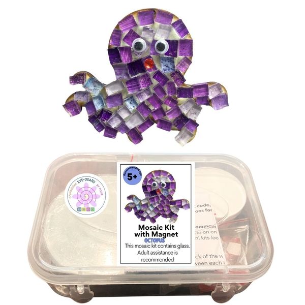 Mosaic Craft Kit with Magnet - Octopus (Small)