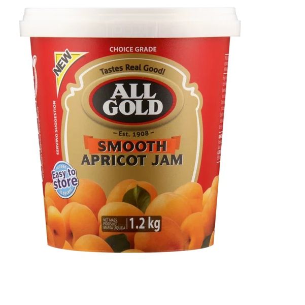 All Gold Smooth Apricot Jam 12 x 1.2kg