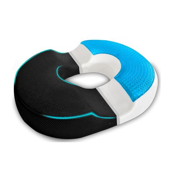 Donut Gel Sitting Pillow for Hemorrhoid Postpartum Prostate Sciatica Pain