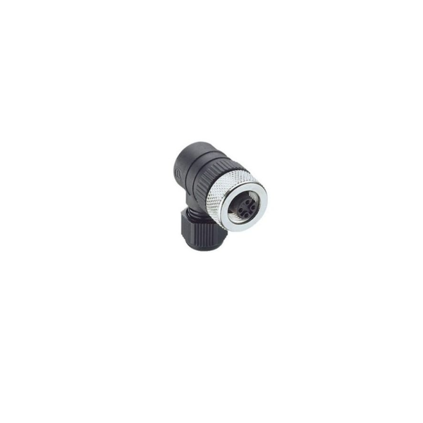 RSCW 5/7 M12 Male Right-Angle Connector, 3-8 Pole, Screw Terminals