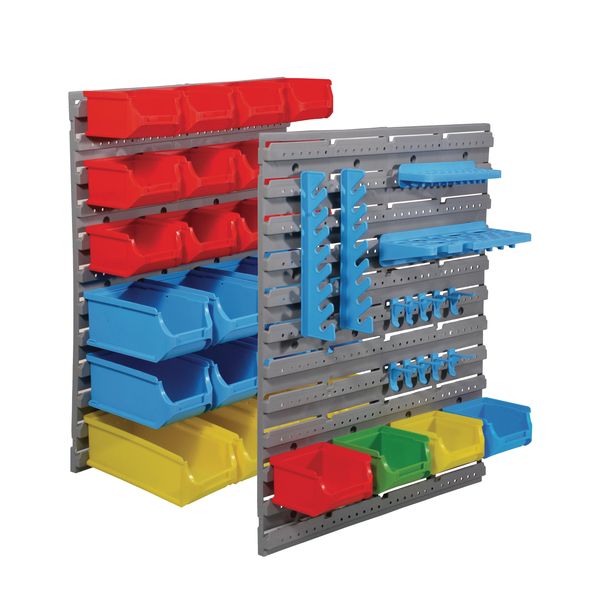 Multi-Functional 43 Piece Wall Mounted Tool Storage Organiser 3kg