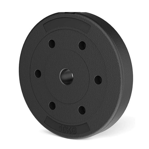 10kg Black Rubber Olympic Bumper Plate - Single