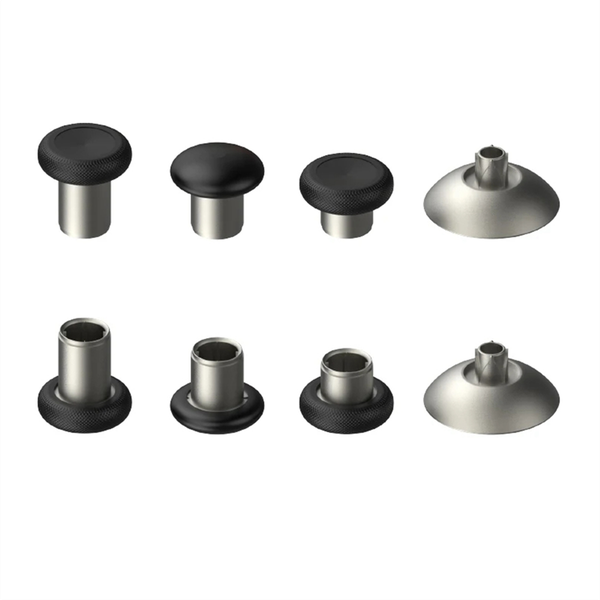 8 PACK Metal Magnetic Thumbsticks Analog Joysticks for PS4 Silver