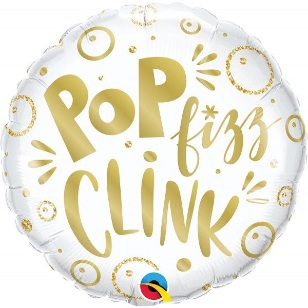 18 Inch Foil Round Pop Fizz Clink