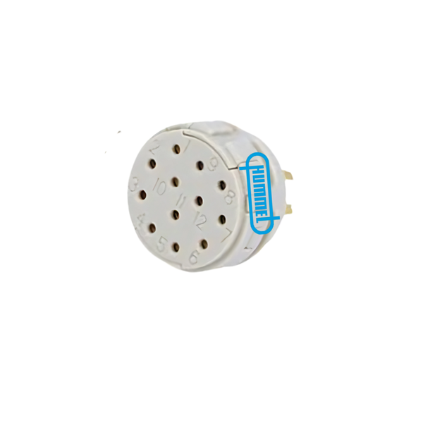 7003907101 - M23 Male Signal Connector, 7-Pole Crimp Insert, 20A, 630VAC