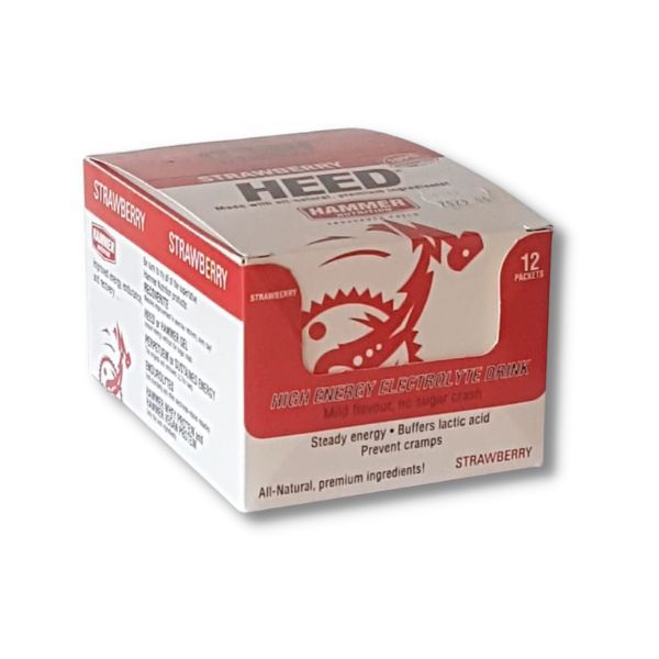 Hammer Nutrition Heed Sports Drink Strawberry 12 Single Serving Sachets