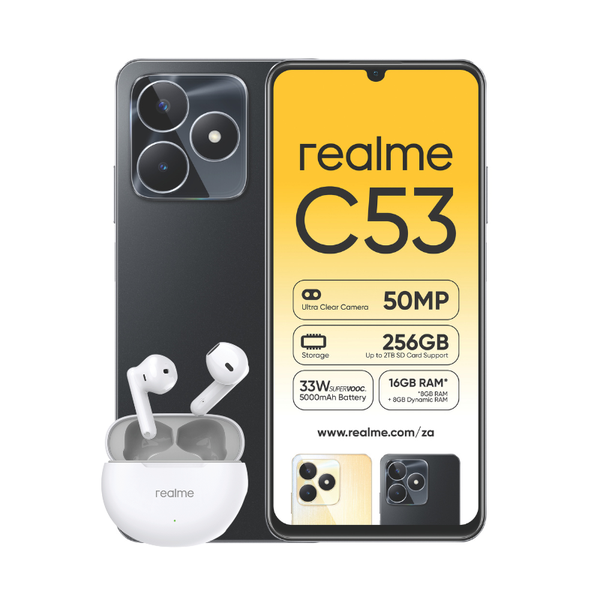 Realme C53 256GB LTE Dual Sim - Mighty Black + T01 Buds