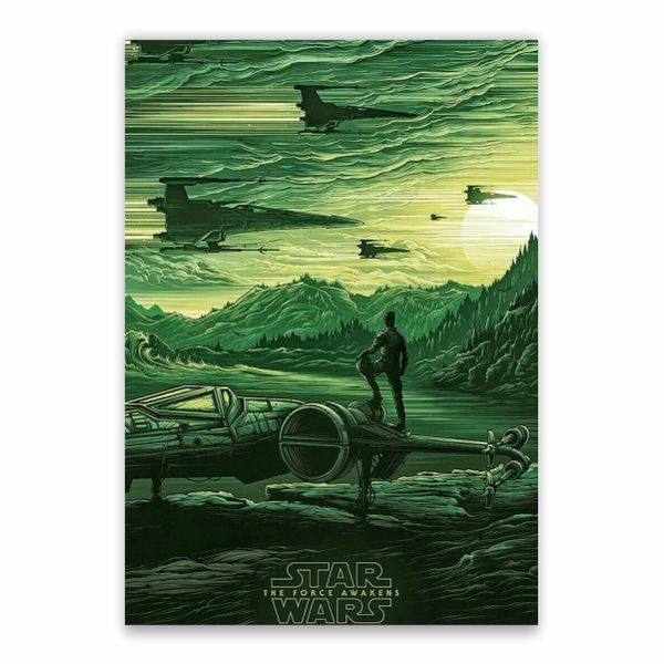 The Force Awakens Green Poster - A1