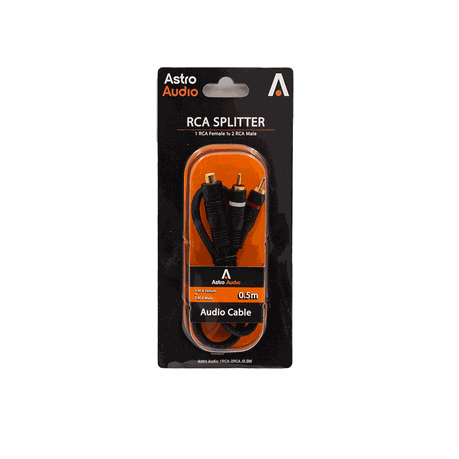 Astro Audio 0.5M 1RCA Female to 2 RCA Male Cable [1RCA-2RCA/0.5M] Image