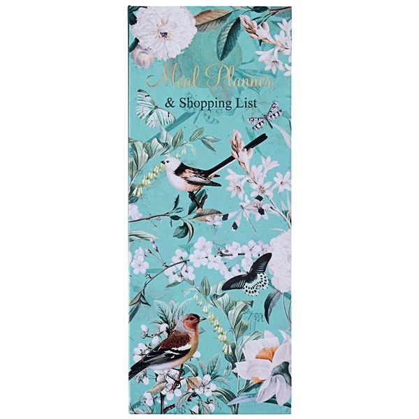 Apple Blossom Meal Planner &amp; Shopping List - with 60 Lined Pages