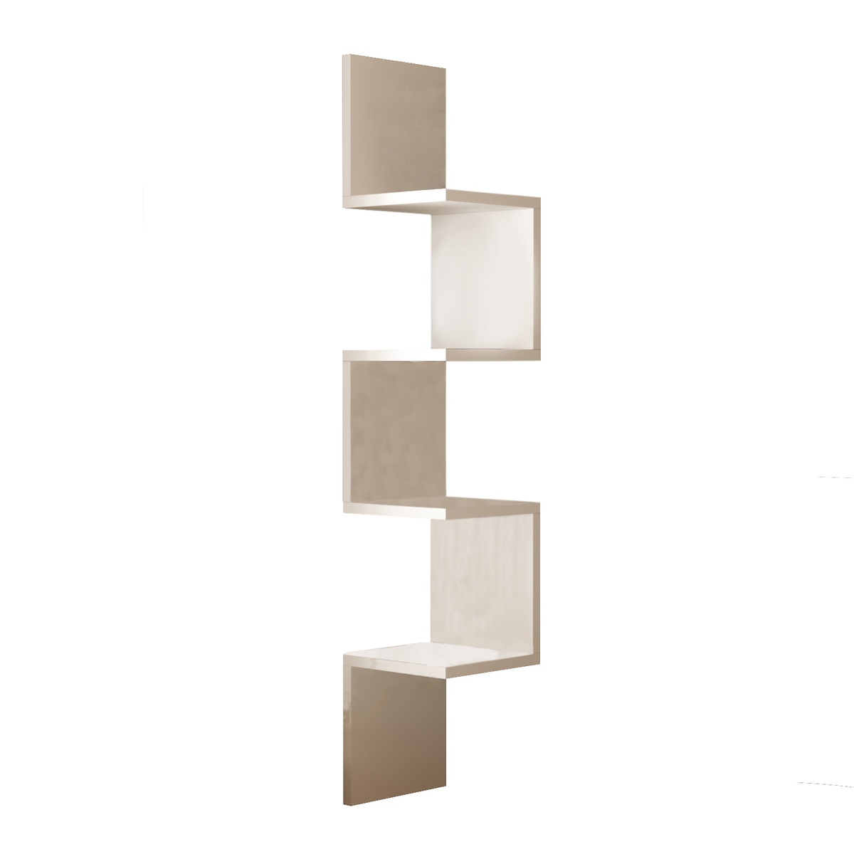 Yurupa 4 Tier Corner Zigzag Floating Wall Shelves Shop Today. Get it