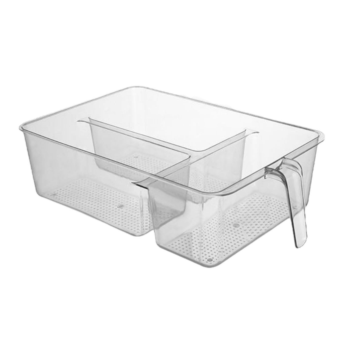 3 Grids Fridge Storage Large Container Pantry Organizer with Handle 31