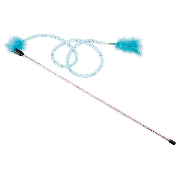 Ferplast Cat Whip Fishing Pole Toy with Dangler - Blue