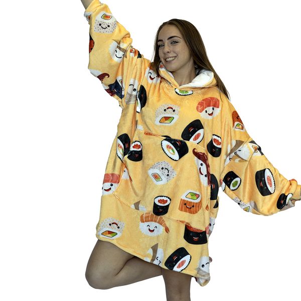 Sushi Hoogy - Oversized Blanket Hoodie