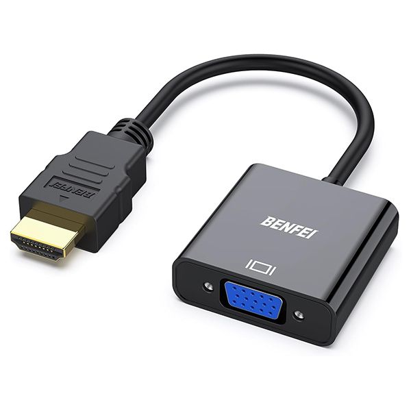 BENFEI HDMI Male to VGA Female High-Definition 1080P@60Hz Adapter - Black