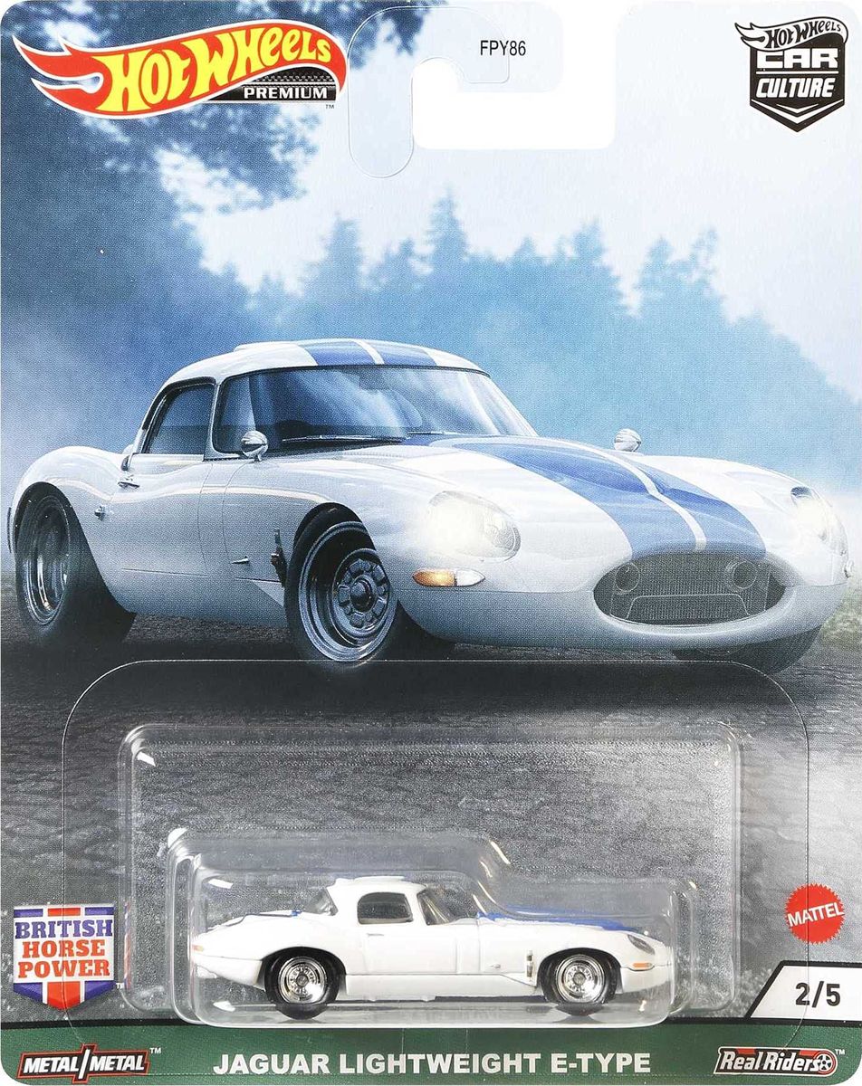 Hot Wheels- Premium Jaguar Lightweight E-Type -(White) | Shop Today ...