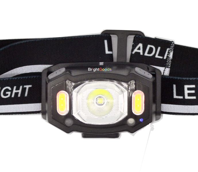 Headlamp Torch Bright-Light Hand Sensor Rechargeable Led Headlight 350 Lm