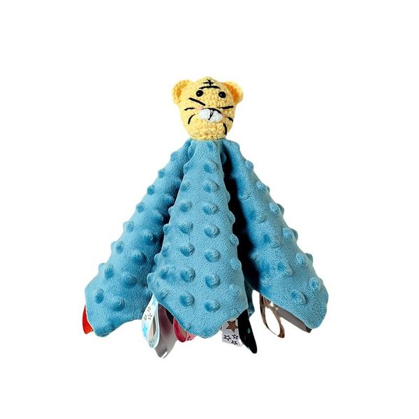 Taglet Security Stuffed Animal Baby Blanket Teether Multi-Sensory Comforter