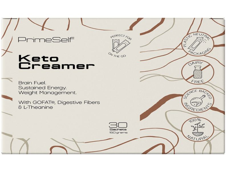 PrimeSelf Keto Creamer - MCT + L-Theanine - 30 Sachets