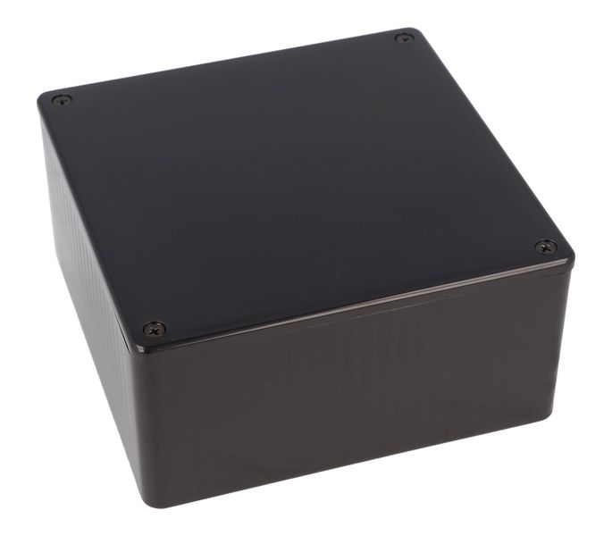 1591UBK Multipurpose ABS Enclosure 120x120x55mm Black Flame Retardant