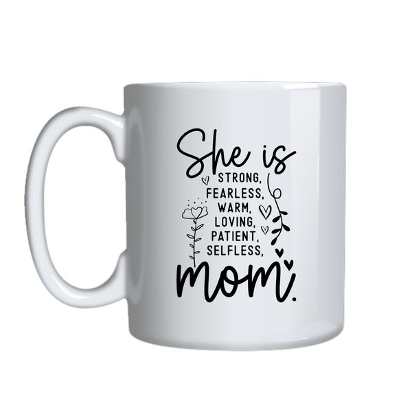 She is Coffee Mugs for Mother's Day Trendy Graphic Cup Design Present 049
