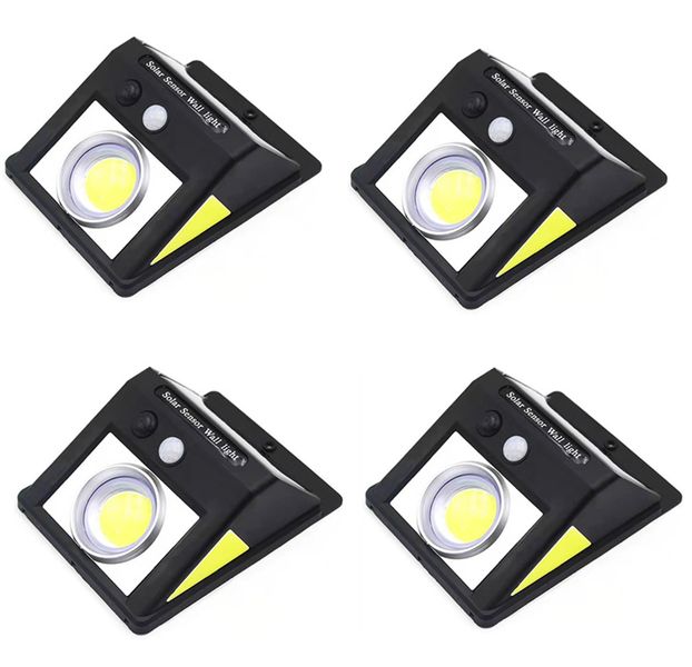 20W Outdoor Solar Motion Sensor 37 LED Lights Pack of 4