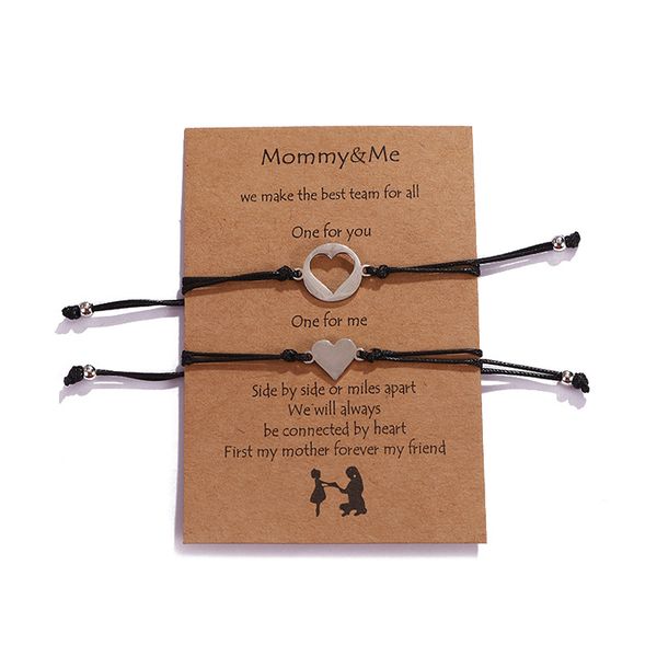 Mommy &amp; Me Hearts Bracelet Set