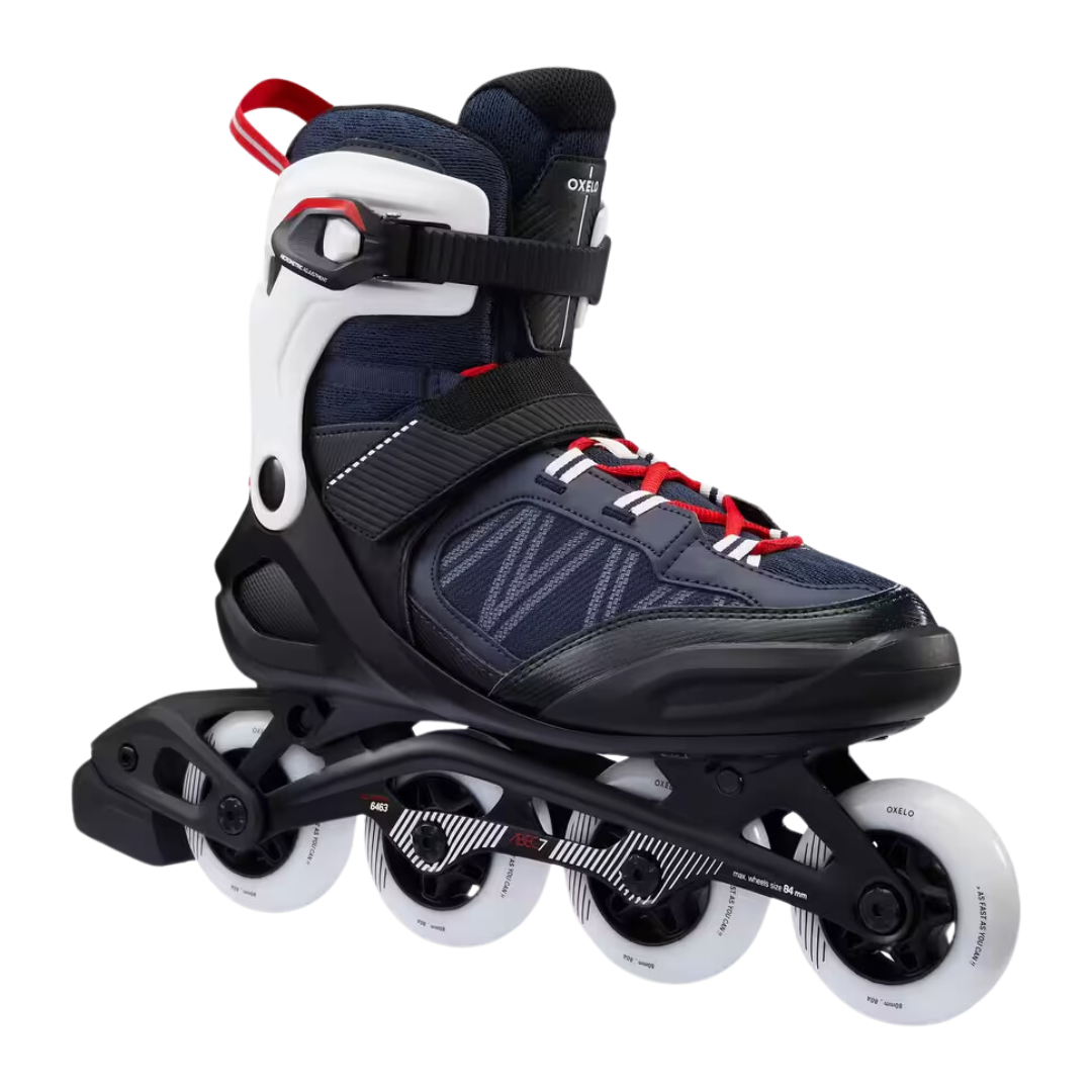 Oxelo Men's Inline Fitness Skates FIT500 - Blue/Red/White