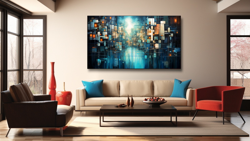 Canvas Wall Art - Urban Oasis Abstract - HD0227