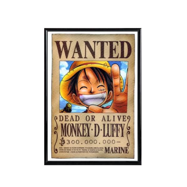 Luffy Wanted Poster A1